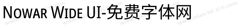 Nowar Wide UI字体转换